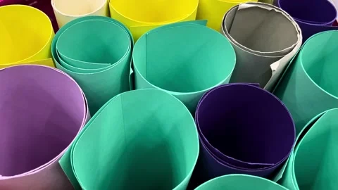 Color Cardboard for Creativity Stock Footage 220566486