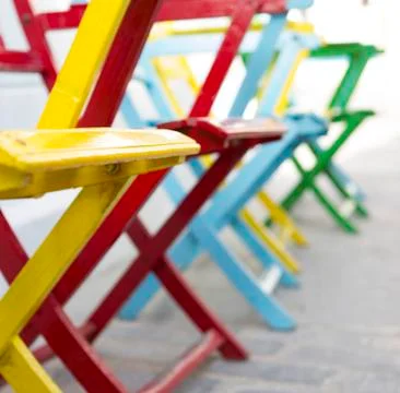 Color Chairs Stock Photos