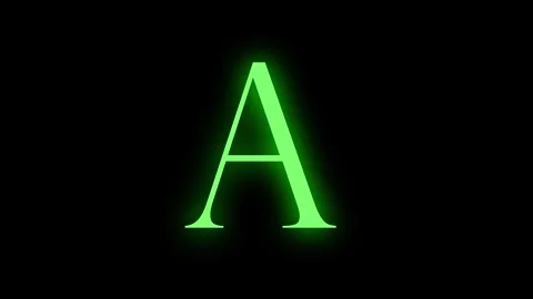 Color Change Text Glow Light Stock Footage 245441385