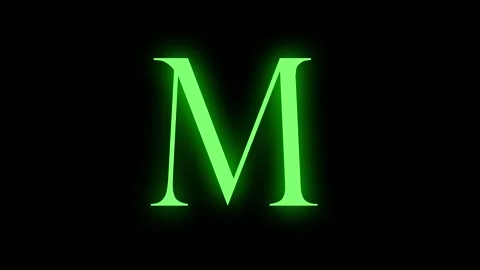 Color Change Text Glow Light Stock Footage 245441481