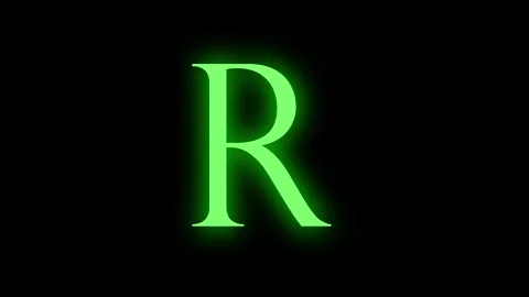 Color Change Text Glow Light Stock Footage 245441608