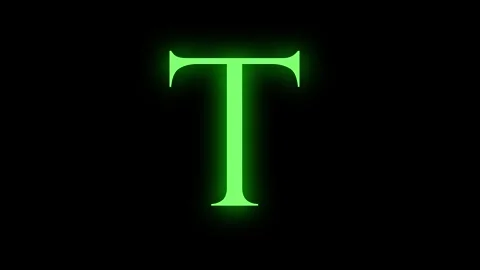 Color Change Text Glow Light Stock Footage 245441725