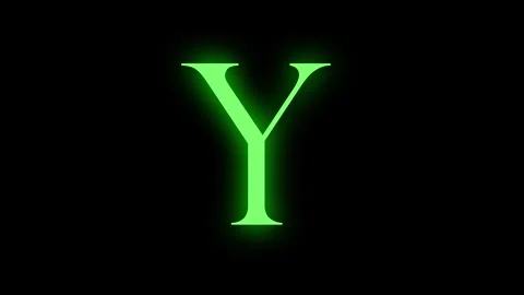 Color Change Text Glow Light Stock Footage 245441990