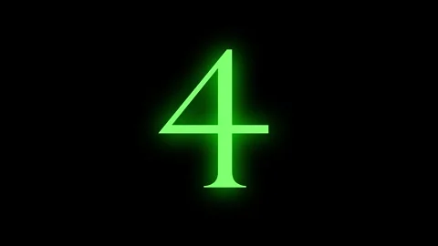 Color Change Text Glow Light Stock Footage 245442308