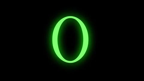 Color Change Text Glow Light Stock Footage 245442580