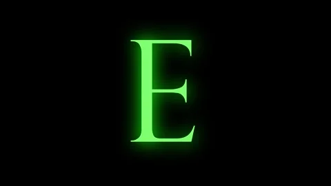 Color Change Text Glow Light Stock Footage 245442665
