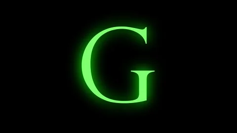 Color Change Text Glow Light Stock Footage 245442727