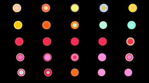 Color Changing Circle Light Loops Stock Footage 58952322