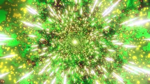 Color changing concept space art 3d illustration background wallpaper artwo.. Stock Illustration