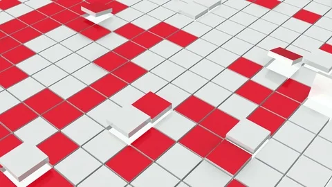 Color changing cubes. Seamless loop Stock Footage 79846108