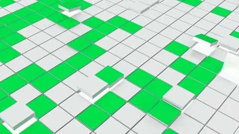 Color changing cubes. Seamless loop Stock Footage 79846256