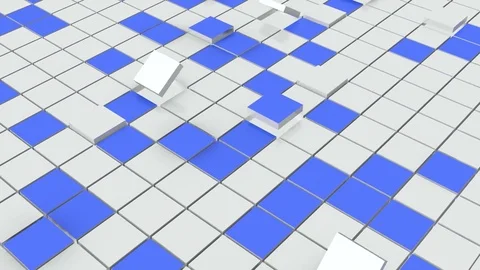 Color changing cubes. Seamless loop Stock Footage 79846393