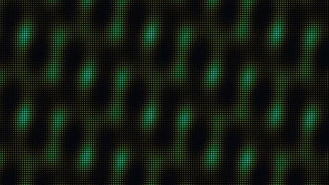 Color changing halftone dot pattern on a dark background Stock Footage 335938409