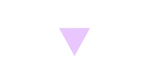 Color changing inverted triangle loop on white background. 4k seamless motion Stock Footage 340276696