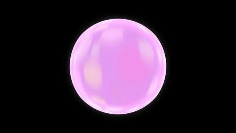 Color changing sphere lightly glowing rotating on a black background Stock Footage 342997610