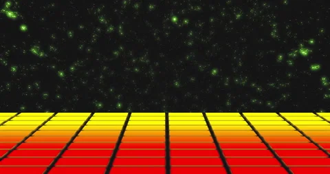Color changing tile disco floor, movement in space, lighting stars, abstraction 스톡 동영상 267816309