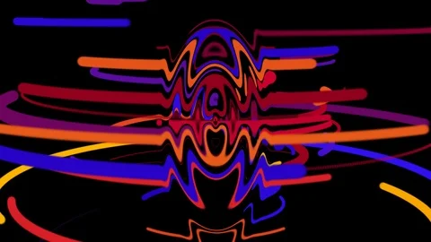 Color chaotic particles abstract background Video stock 98067105