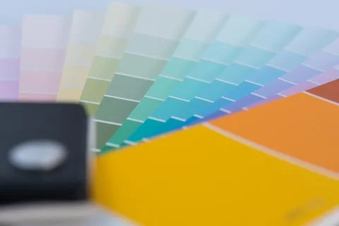 Color chart guide for renovation Stock Photos