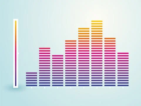 Color charts with scale range Stock Illustration