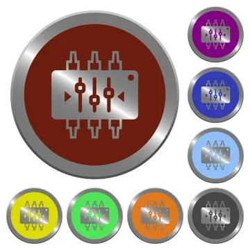 Color chip tuning buttons Stock-Illustration