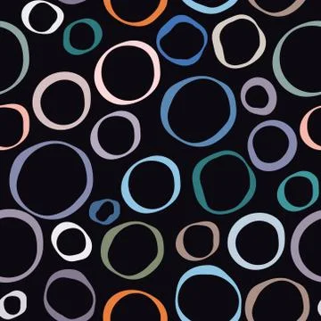 Color circle abstract seamless background. Stock Illustration