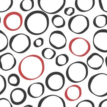 Color circle abstract seamless background. Stock Illustration
