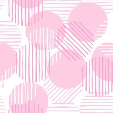 Color circle. chaotic pattern circle lines. Seamless pattern. イラスト素材