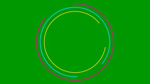 Color circle frame green Stock Footage 243636657