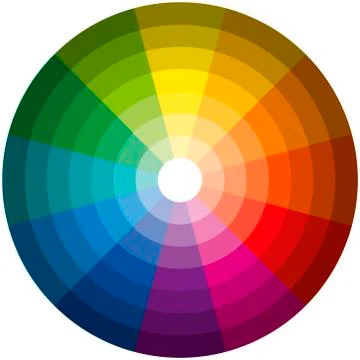 Color Circle Light Dark Stock Illustration
