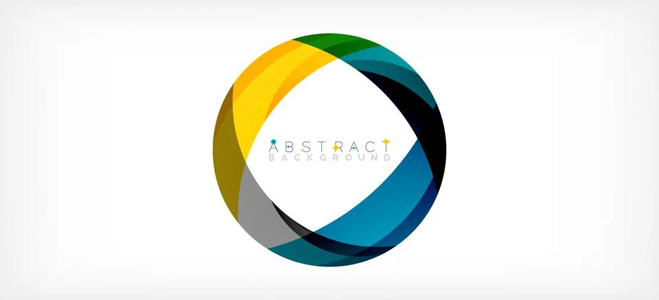 Color circle shapes, minimal geometric background. Trendy dynamic composition 스톡 일러스트