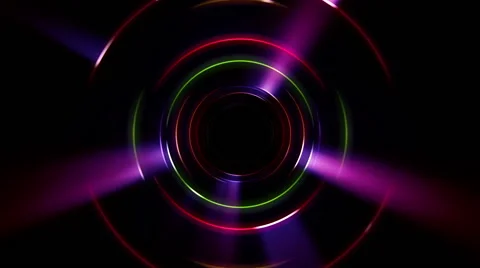 Color Circle Tunnel Vj Loop 06 Stock Footage 54216217