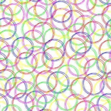 Color circles. Abstract seamless pattern. Stock Illustration