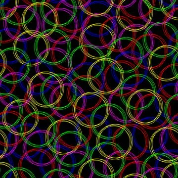 Color circles. Abstract seamless pattern. Stock Illustration