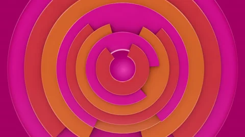 Color circles background, loop. Vídeo Stock 36880306