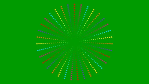 Color circles dots green Stock Footage 225635525