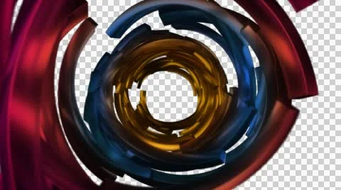 Color Circles Static 01 1080p with alpha Stock Footage 44190807
