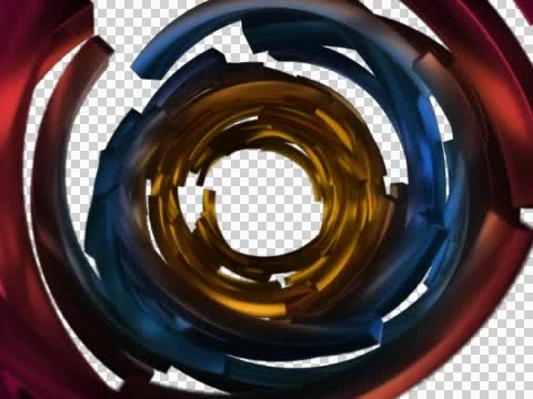 Color Circles Static 01 480p with alpha Video stock 44190499