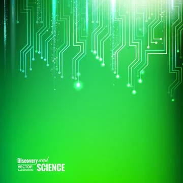 Color circuit. Stock Illustration