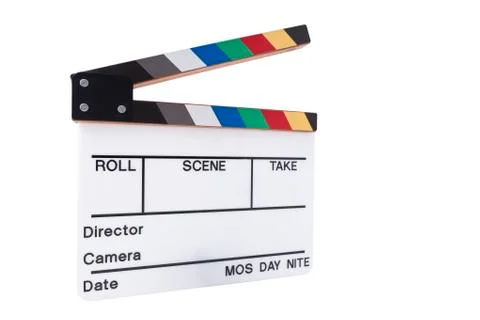 Color clapperboard Stock Photos