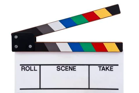 Color clapperboard Stock Photos