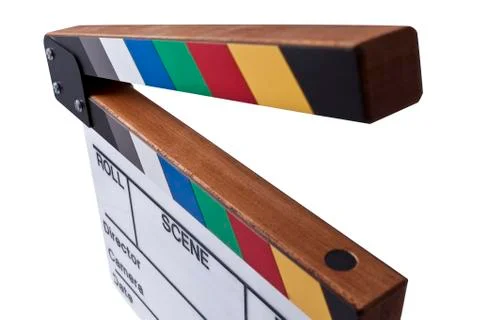 Color clapperboard Stock Photos