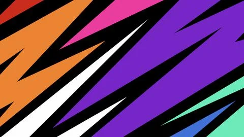 Color clash lightning background Stock Illustration