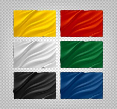 Color clean banners. 3d vector clipart Stock-Illustration