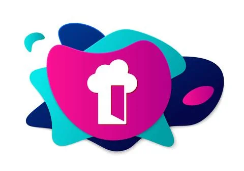 Color Cloud database icon isolated on white background. Cloud computing concept Illustrazione stock