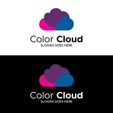 Color Cloud Logo Stock-Illustration