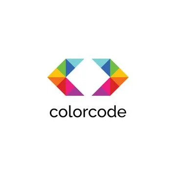 Color code logo design inspiration vector template	 Stock Illustration