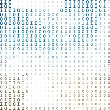 Color code streams glowing on screen. Vector background Stock Illustration