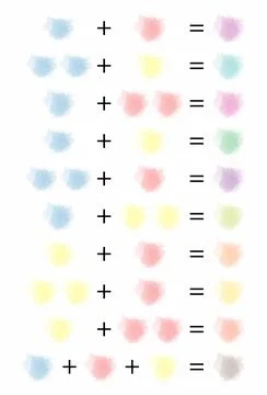 Color combination, Color Theory, Data Visualization Color Palettes Stock Illustration