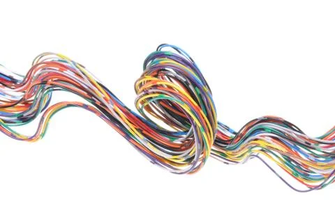 Color computer cable Stock Photos