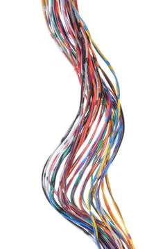 Color computer cable Stock Photos